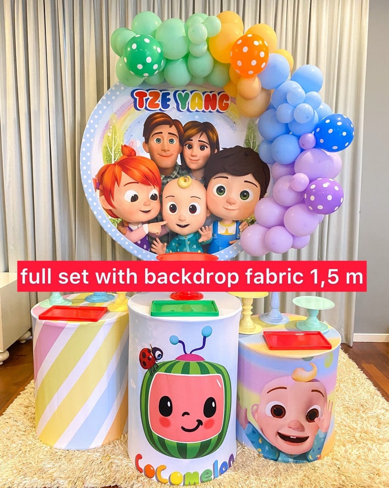 baby baptism Birthday round fabric backdrop Banners,Photography custom Newborn 1 year background stand party decor PRINTED