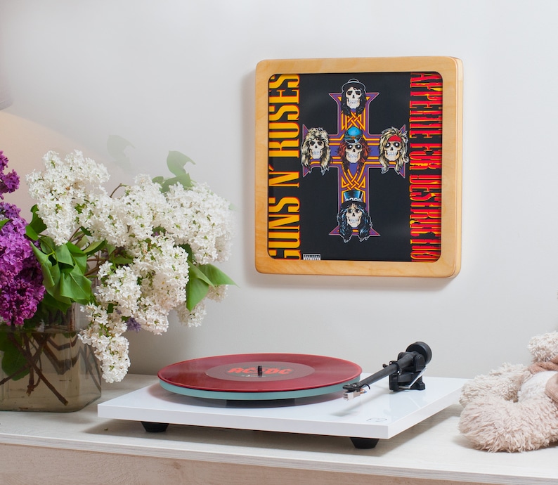 Händel / cadre en bois naturel, présentoir en vinyle, cadre pour 33 tours, cadre en vinyle