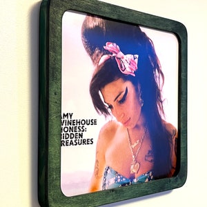 Rossini / Vinyl Frame, LP Frame, Vinyl Wall LP record Holder, Vinyl record Holder, LP Rahmen Record frames, Album Frame, Matte Green,