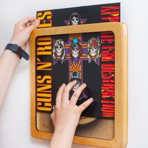 Händel / natural wood frame, Vinyl Display ,  LP frame, Vinyl frame, LP record Holder, Vinyl record Holder, , frame Album, walls Frame