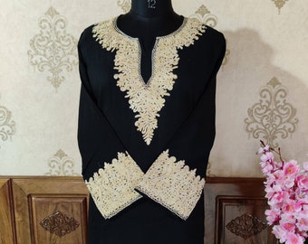 Kashmiri Pheran, Traditional Kashmiri Gown, Aari Embroidery Kashmiri, Kashmiri Dress, Customizable Kashmiri, Indian Kashmiri Gown, Ethnic