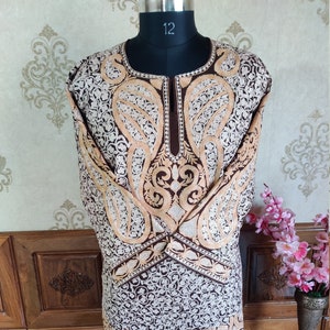 Kashmiri Pheran, Kashmiri Jacket, Kashmiri Kurta, Spring Indian Dress, Western Dress, Traditional Indian Dress, Luxury Indian Dress, Kashmir