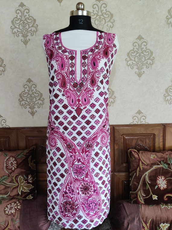 kashmiri cotton dress Kashmiri Dress for Women | Aari Embroidery & Pheran Styles