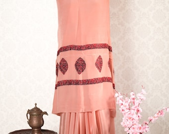 Indian Kashmiri Saree With Aari Embroidery, Women Saree, Kashmiri Indian Saree, Party Wear Saree, Wedding Saree, Handwork Saree, Ethnic