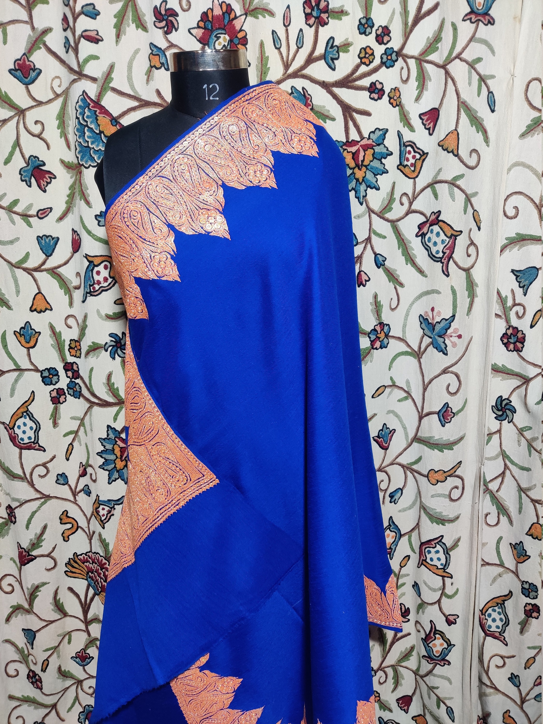 kashmiri tilla shawl designs