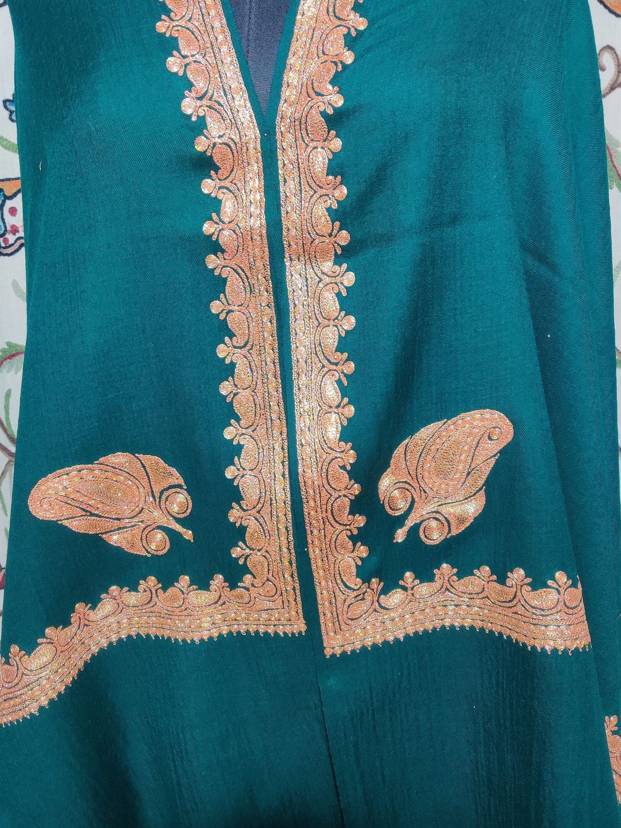 kashmiri tilla shawl designs