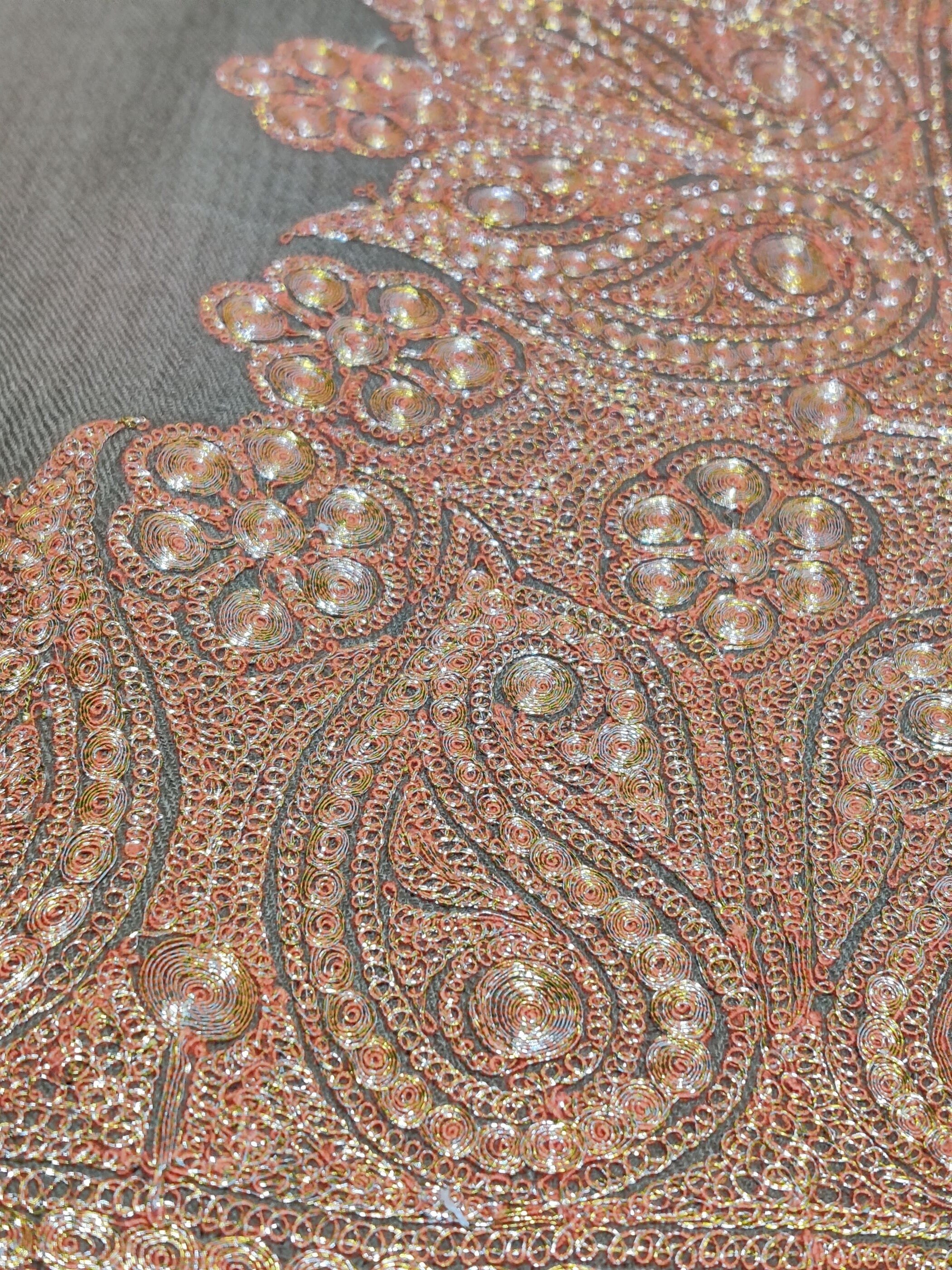 kashmiri tilla shawl designs