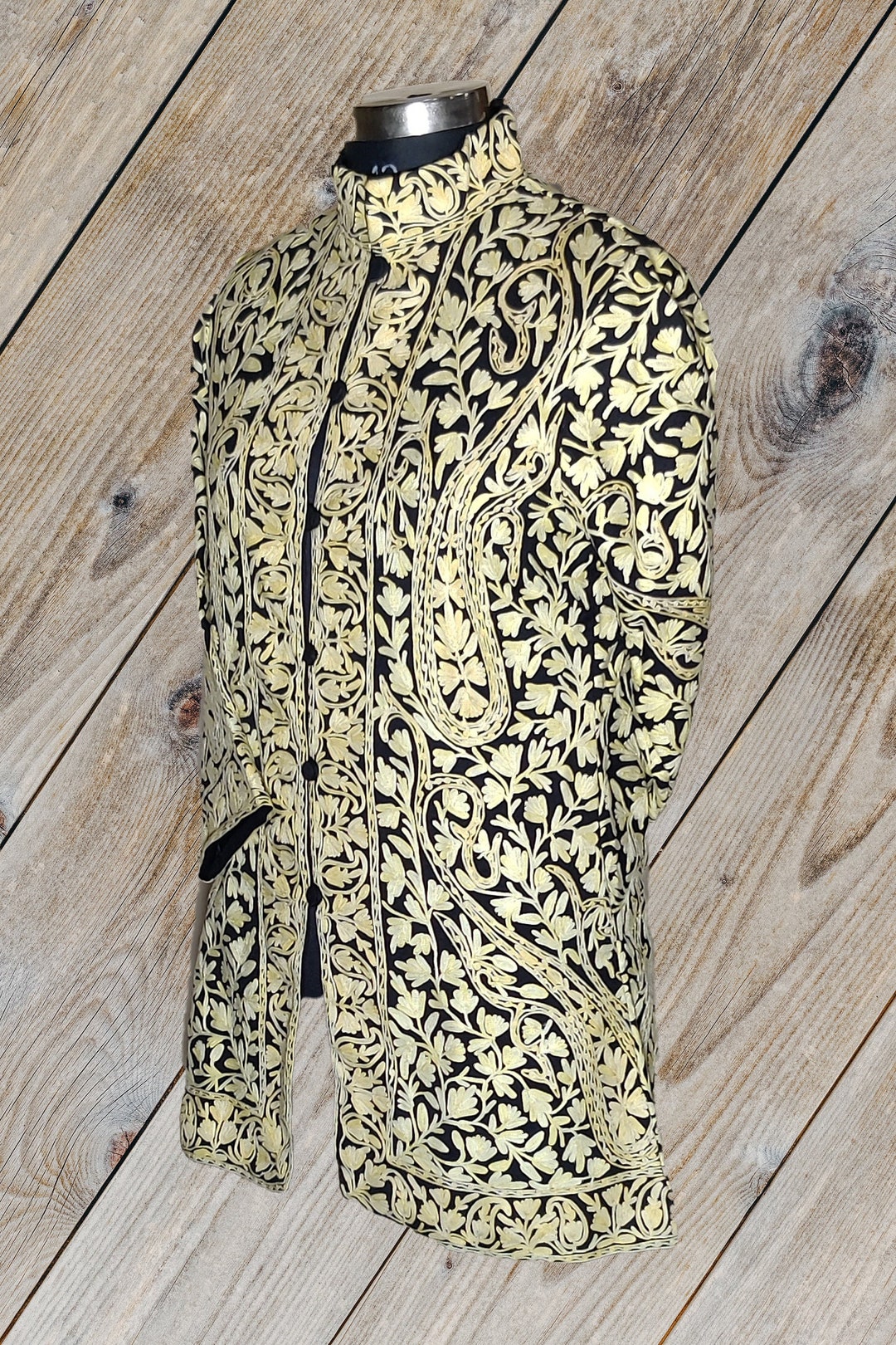 Short Kashmiri Jacket, Wedding Indian Jacket, Luxury Jacket, Oriental
