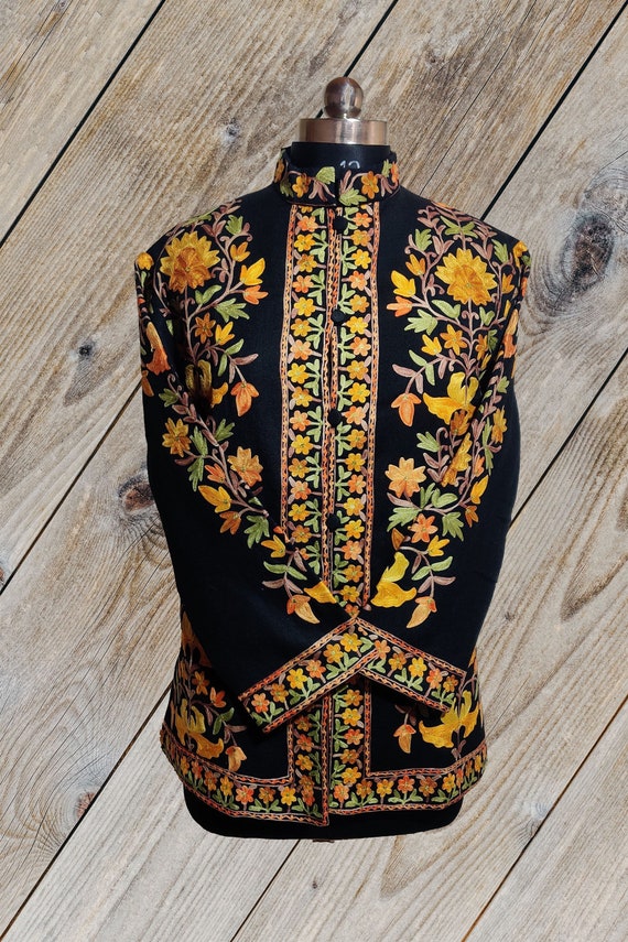 Black ethnic jacket hot sale