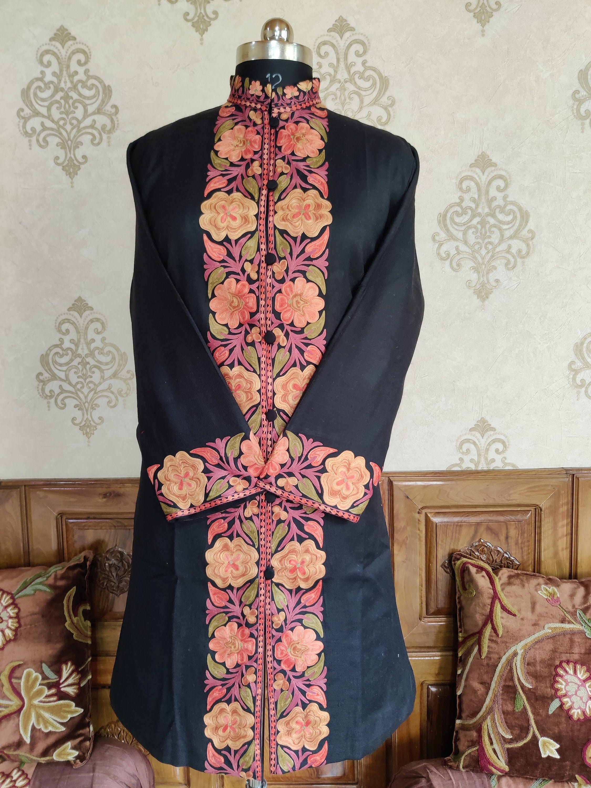 Indo western half jacket deals