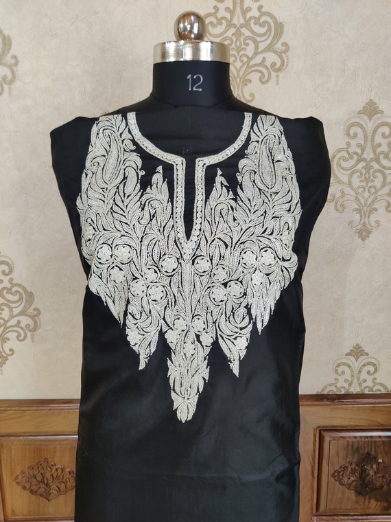 Purple Grey Alternate Tilla Aari Embroidered Kashmiri Suit | Angad Creations-bdsngoinhaviet.com.vn