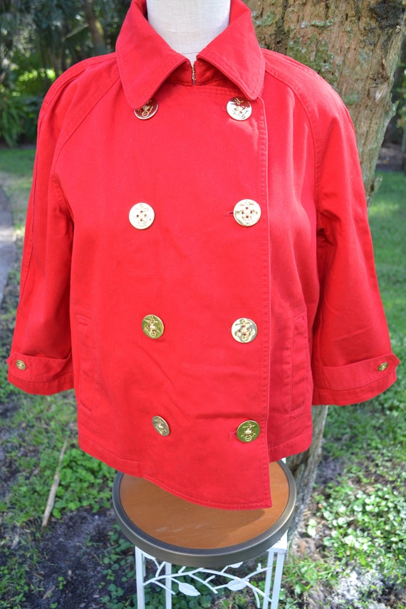 vintage Ralph Lauren Lauren R. L size medium. red 