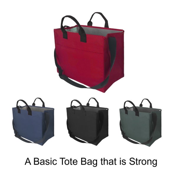 Heavy-Duty Market Box Bag, Medium Size (15L x 12H x 9W)