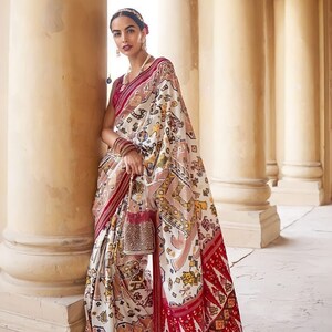 Women's Designer Party Wear Pure Patola Print Silk Dupatta Only main image 0
