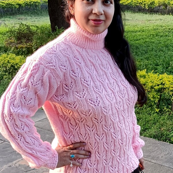 Knit Winter Sweater Etsy