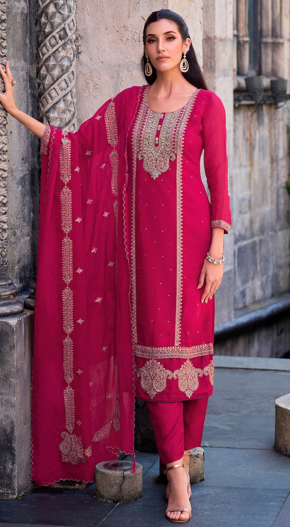 Pink salwar hotsell kameez designs
