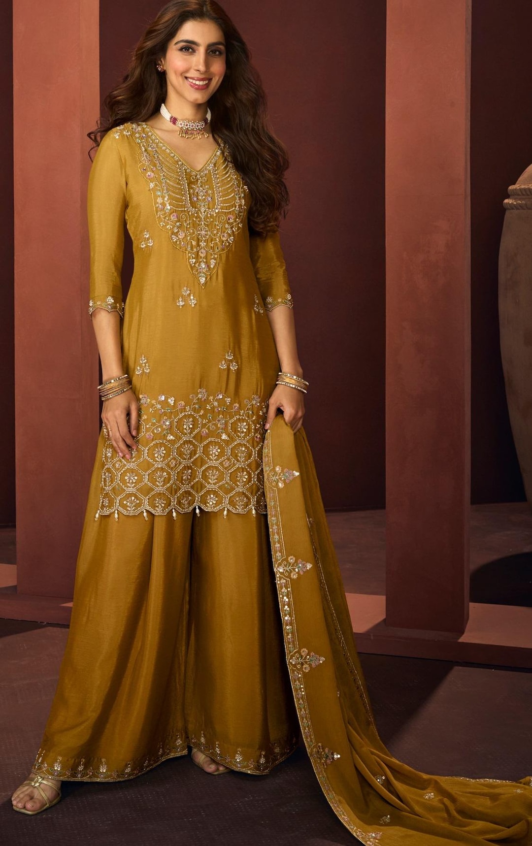 haldi dress for women Pakistani Designer Salwar Kameez Function Wear Indian Plazo Suits ( Yellow, XXL - 46 ), Women's, Size: 2XL Featuring a premium crop top Buy Plus Size Haldi Outfit