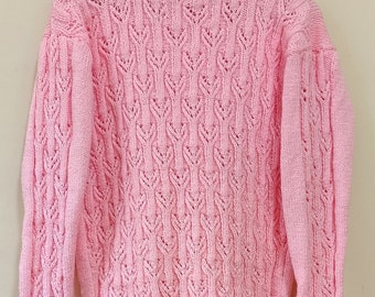 New Women Winter Handmade Sweater and Cardigans ,Knitted Turtle Neck Sweater,Pink Sweater