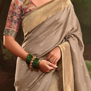 Zachte zijden sari voor dames