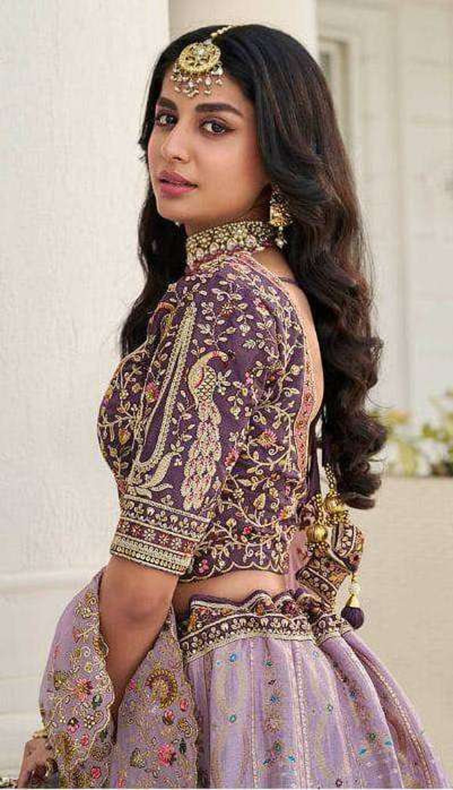 Sabhyasachi Purple Wedding Bridal Party Wear Sangeet Lehenga Etsy