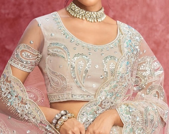 Off White saree with designer blouse,sangeet,cocktail party wear,indian Saree,Pakistani Saree,Designer Saree For Women,Custom Size