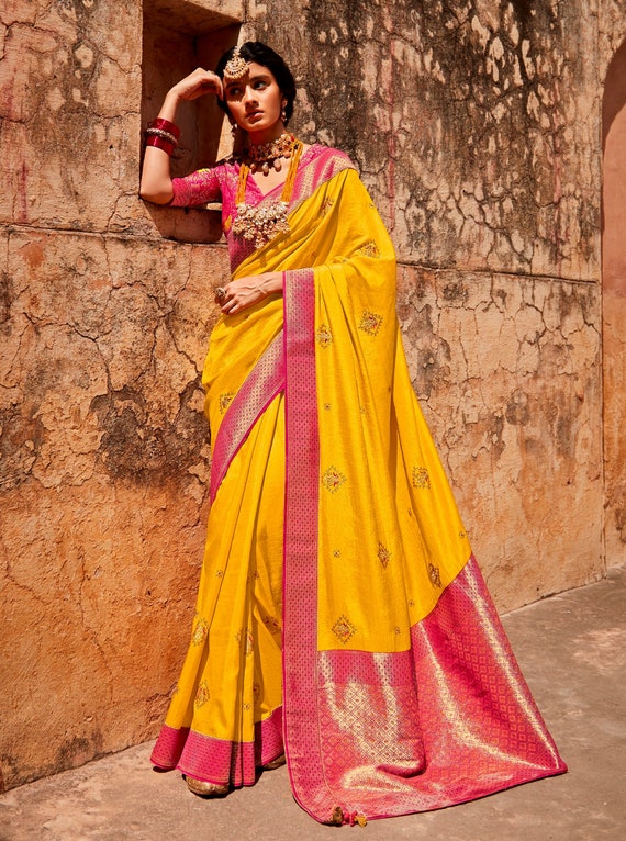 Buy Organza Silk Saree Ready to Wear Party Wear Lehenga Saree With Online  in India - Etsy