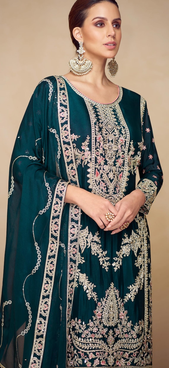 anarkali pakistani dress designs Embroidered Anarkali Gown, Pakistani Bridal Shower Dress, Mehndi Outfit