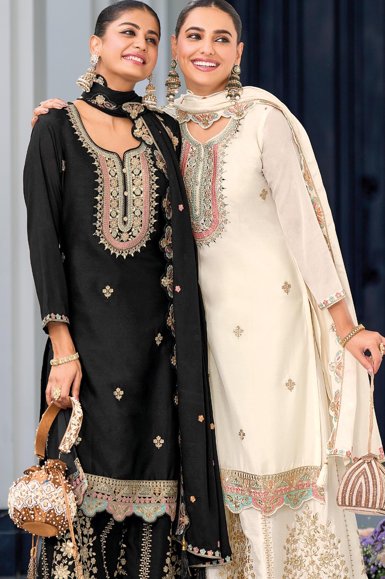 Pakistanisches Salwar Kameez Set | Traditionelles 2-teiliges Outfit