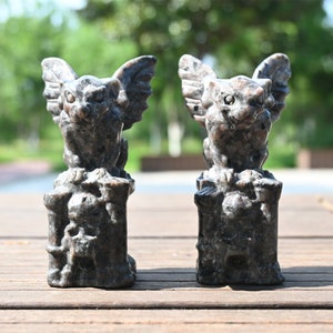 4&#39;&#39; Natural Hand carved Yooperlite Gargoyle，quartz crystal，Crystal Gargoyle，Crystal Healing，Crystal gift，Crystal ornament，Healing Figurine