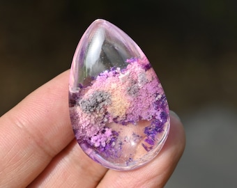 Purple Garden quartz phantom pendant，Beautiful Ghost pendant，Crystal pendant，Pendant decoration，Crystal Specimen（Random delivery）