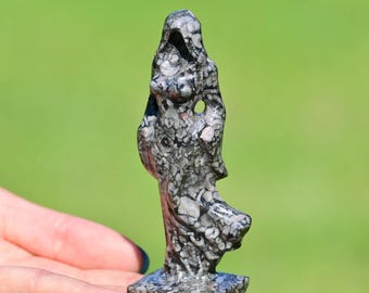 4'' Natural Fossil Goddess statue，Crystal Goddess figurine，Birthday gift，Crystal beauty，Home decor，Crystal goddess，Reiki healing