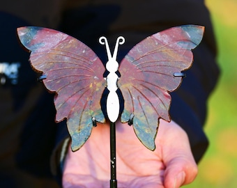 3.2'' Natural Ocean Jasper Butterfly Wings，Crystal Butterfly carving，Wings decor，Crystal ornament，Home decor，Crystal gift，Crystal healing