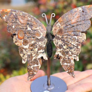 A pair Natural Jade stone Butterfly Wings，Crystal Butterfly，Wings Carved，Crystal ornament, Home decor，Crystal gift，Crystal healing