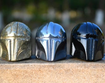 2'' natuurlijk kwartskristal Mandalore，Crystal Mandalore，Mandalor-beeldje，Kristalcadeau，Kristalornament，Crystal Knight gesneden，Reikigenezing
