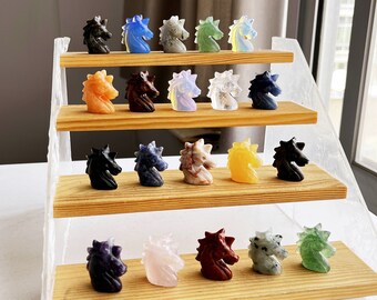 1.2'' 天然クォーツクリスタルユニコーン、クリスタルユニコーン彫刻