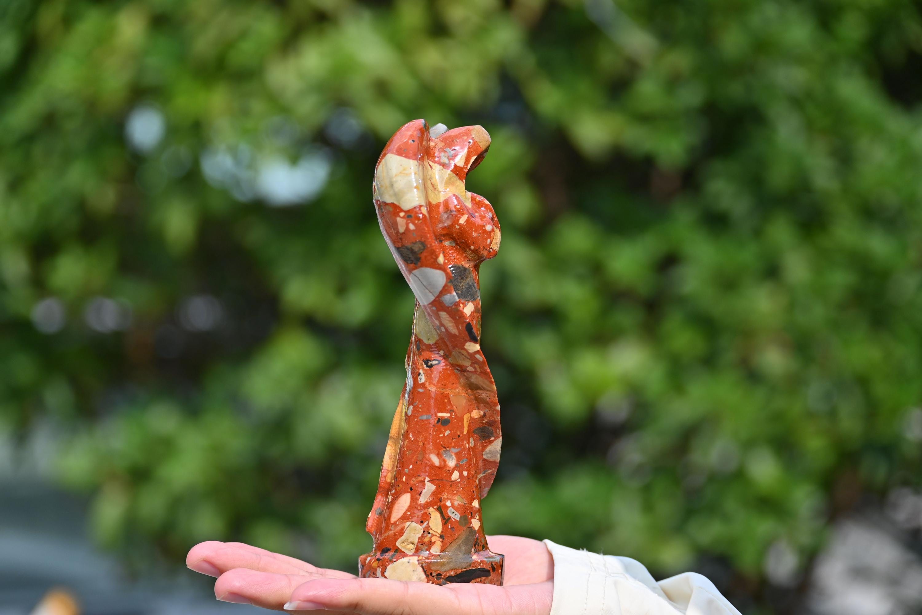 6.4'' Natural Nongken Jade Angel Carving，crystal Angel，angel