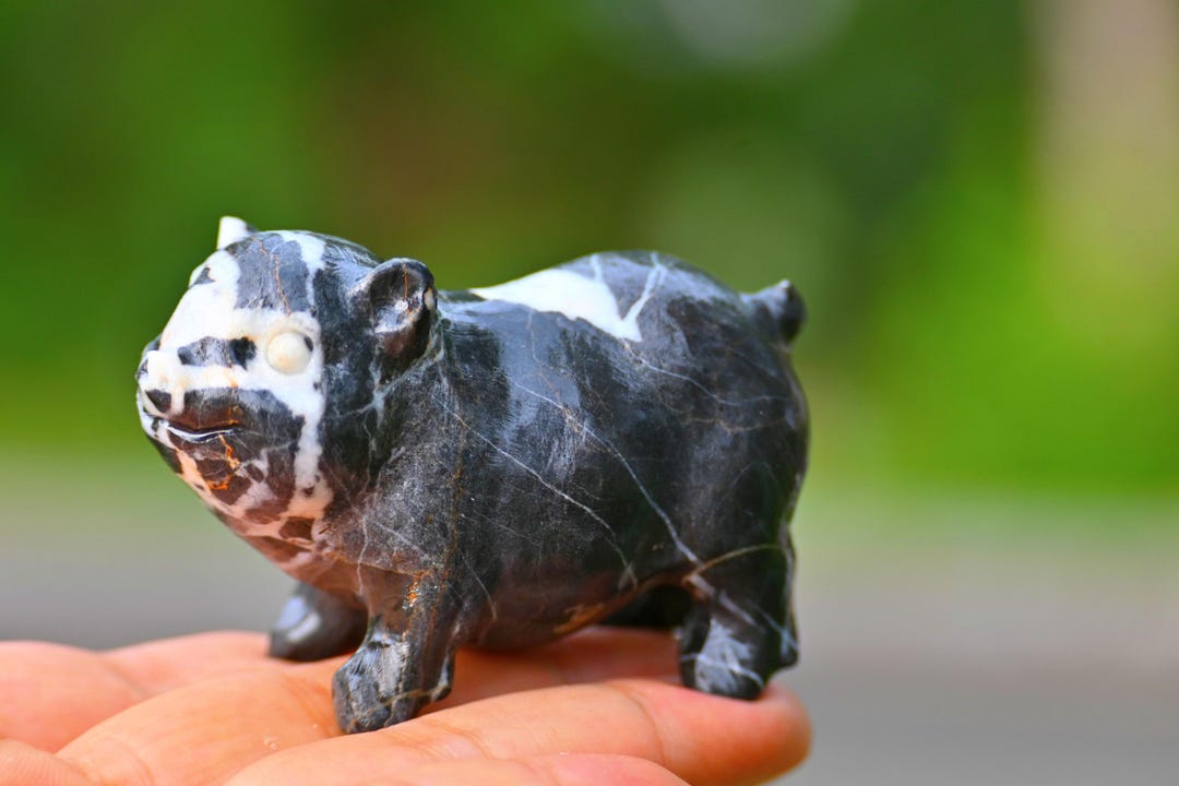 クリア クォーツ 豚 彫り物 クリア クォーツ 豚 彫り物 置物