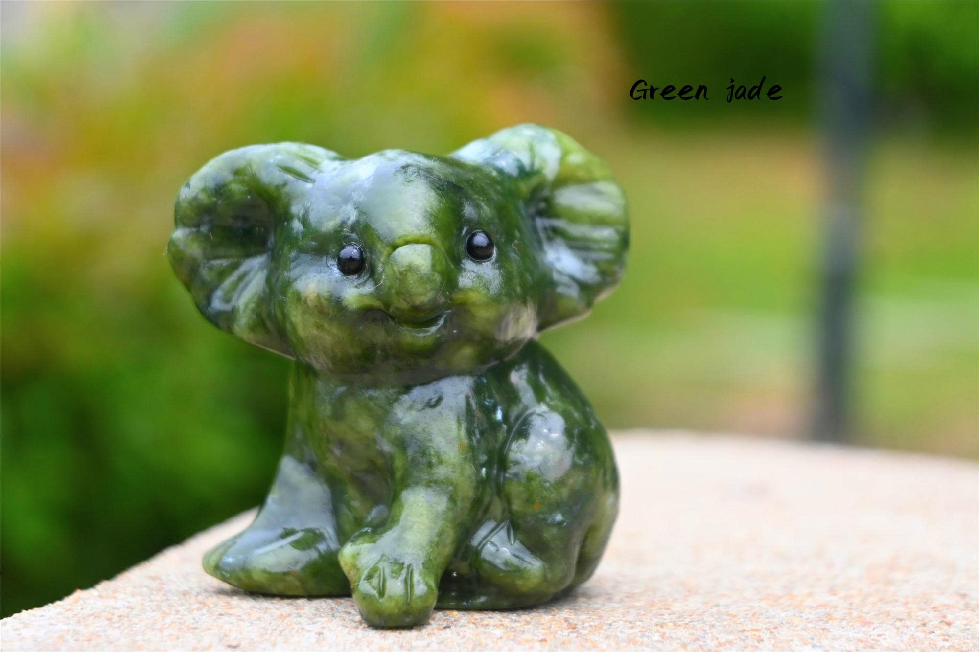 2'' Natural Quartz Crystal Koala, Crystal Koala Carved，koala
