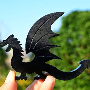 4'' Natural Obsidian Dragon carved，Quartz crystal Dragon，Crystal gift，Crystal dragon skull，Crystal healing