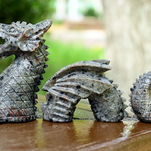 6&quot; Natural Yooperlite Dragon carved，Quartz crystal Dragon statue，Crystal Dragon decor，Cryatl gift，Crystal Figurine，Crystal healing