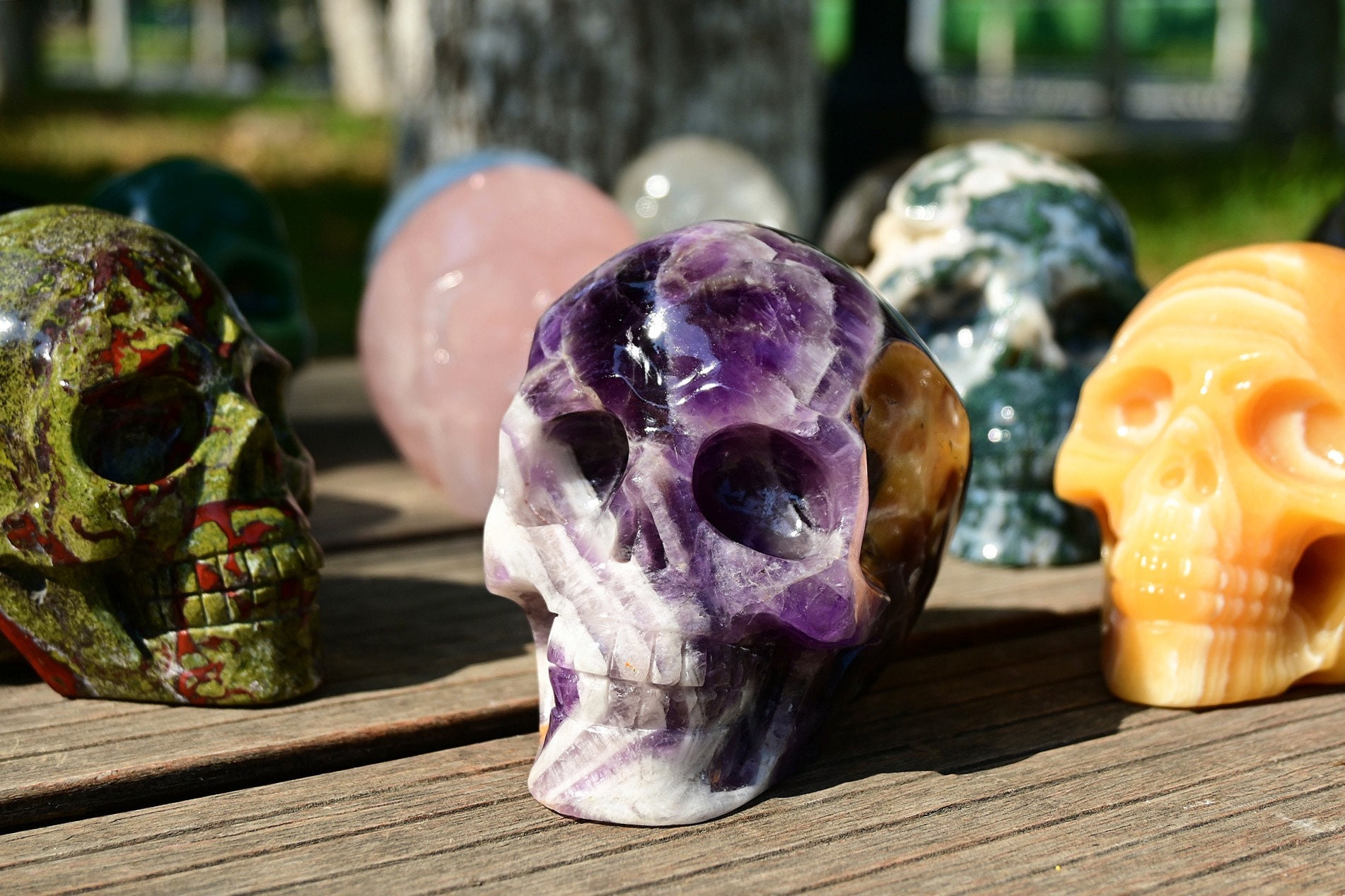 4'' Natural Quartz Crystal Skull Carved，crystal Skull，hand