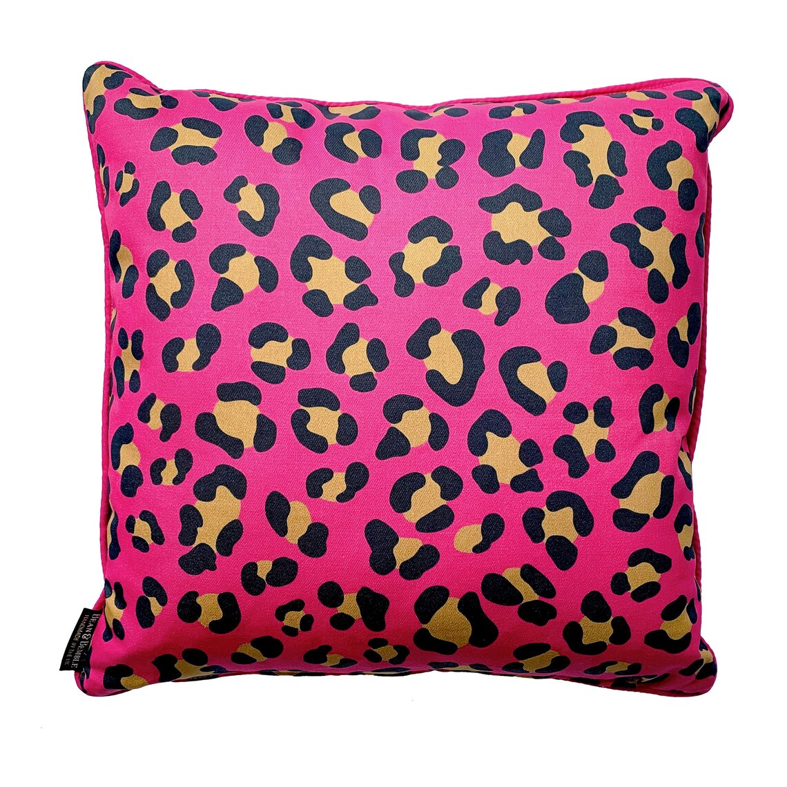 Leopard Print Cushion Handmade To Order Cushion Pink Leopard Etsy