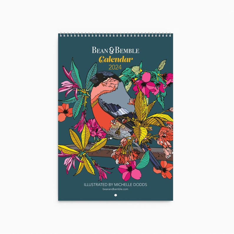 SALE 2024 Illustrated Wall Calendar Birds And Nature Floral Designs sale-2024-illustrated-wall-calendar-birds-and-nature-floral-designs