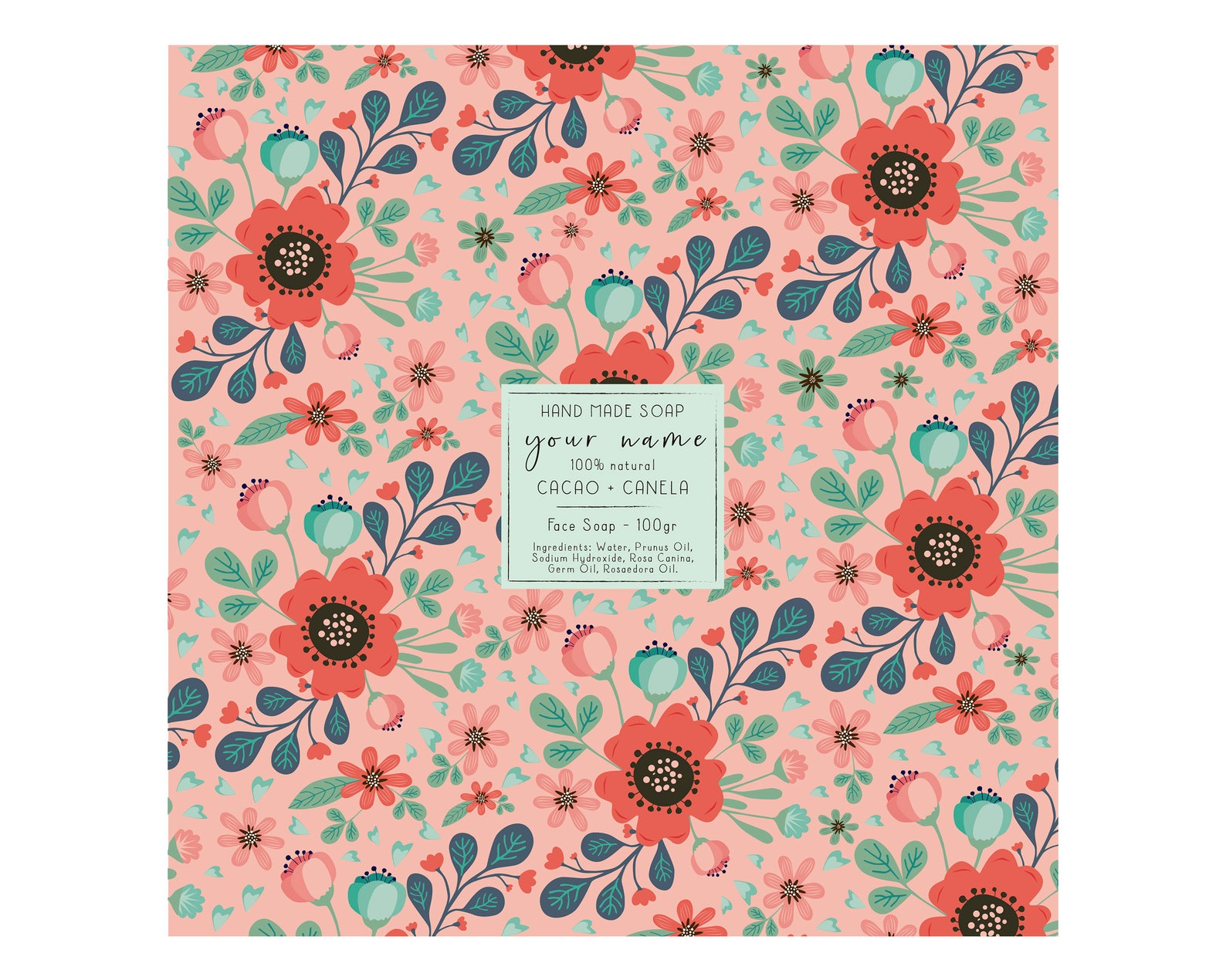 2 Customizable Soap Wrapping Papers Etsy UK