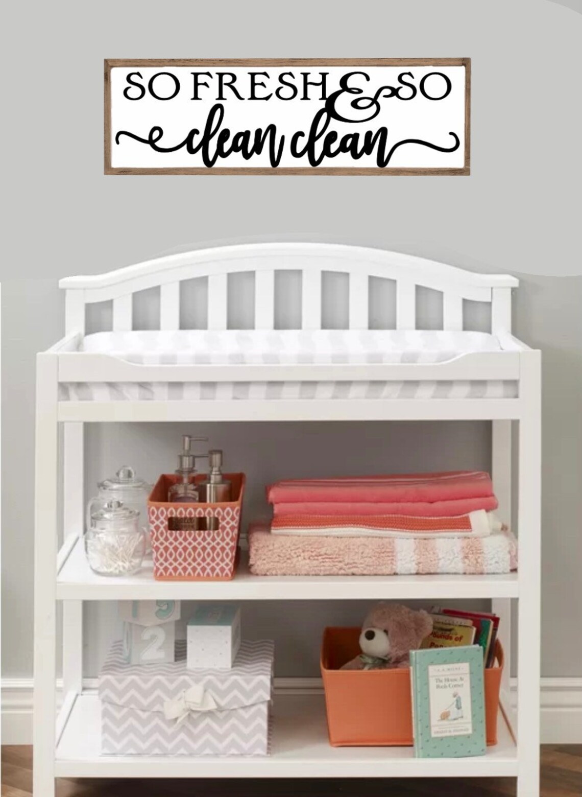 Así que fresco y tan limpio signo de baño de madera signo de | Etsy