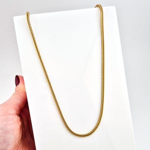 Chunky Gold Stainless Steel Necklace: Non Tarnish, Daily Wear (50cm)