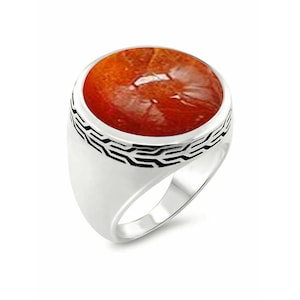 Sunstone ring, 925 silver ring, round sunstone ring, anniversary ring, orange sunstone ring, handmade ring, engagement ring, promise ring