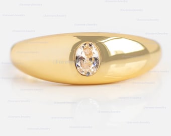 White Topaz Ring: Sterling Silver Wedding Jewelry