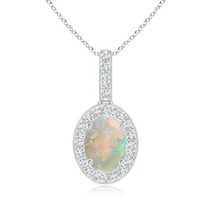vintage style oval ethiopian opal pendant with white topaz pendant, 925 sterling silver pendant, opal pendant, ethiopian opal pendant