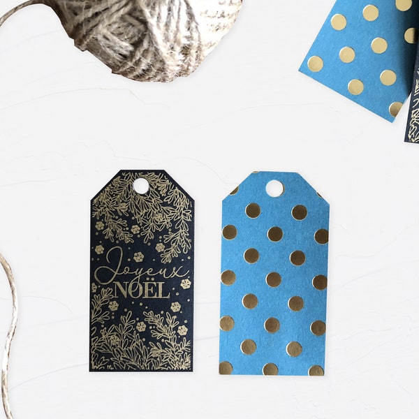 Lot De 10 Étiquettes Cadeaux De Noël - Motifs Forestiers, Champignons, Chaussettes, Papier FSC - 7